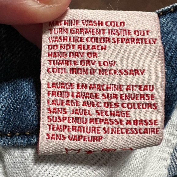 Revice High Rise Relaxed Denim Shorts Size 32 Patch Novelty Retro 60s USA NWT - Picture 7 of 8